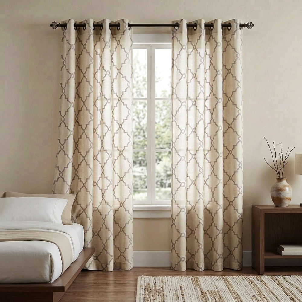 Fretwork Curtain Panel