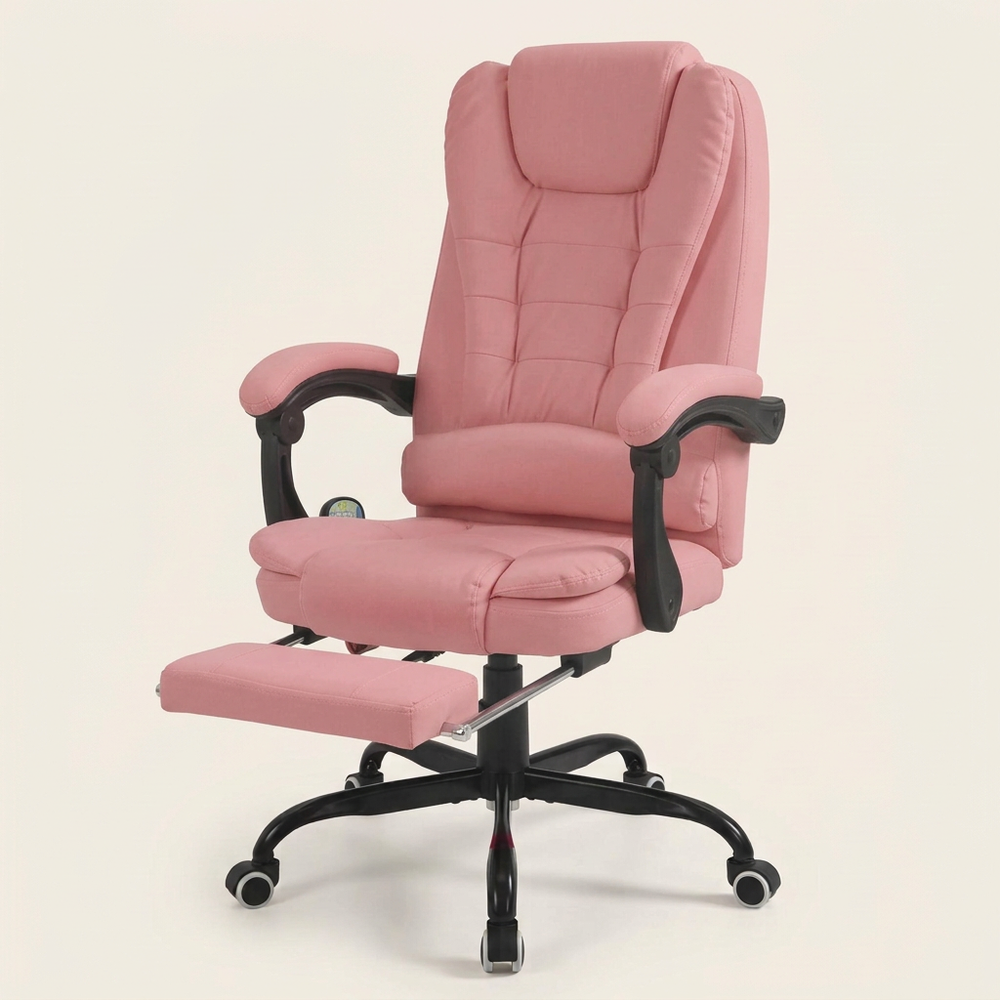 PU Leather Massage Chair, Pink