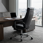 PU Leather Massage Chair, Black