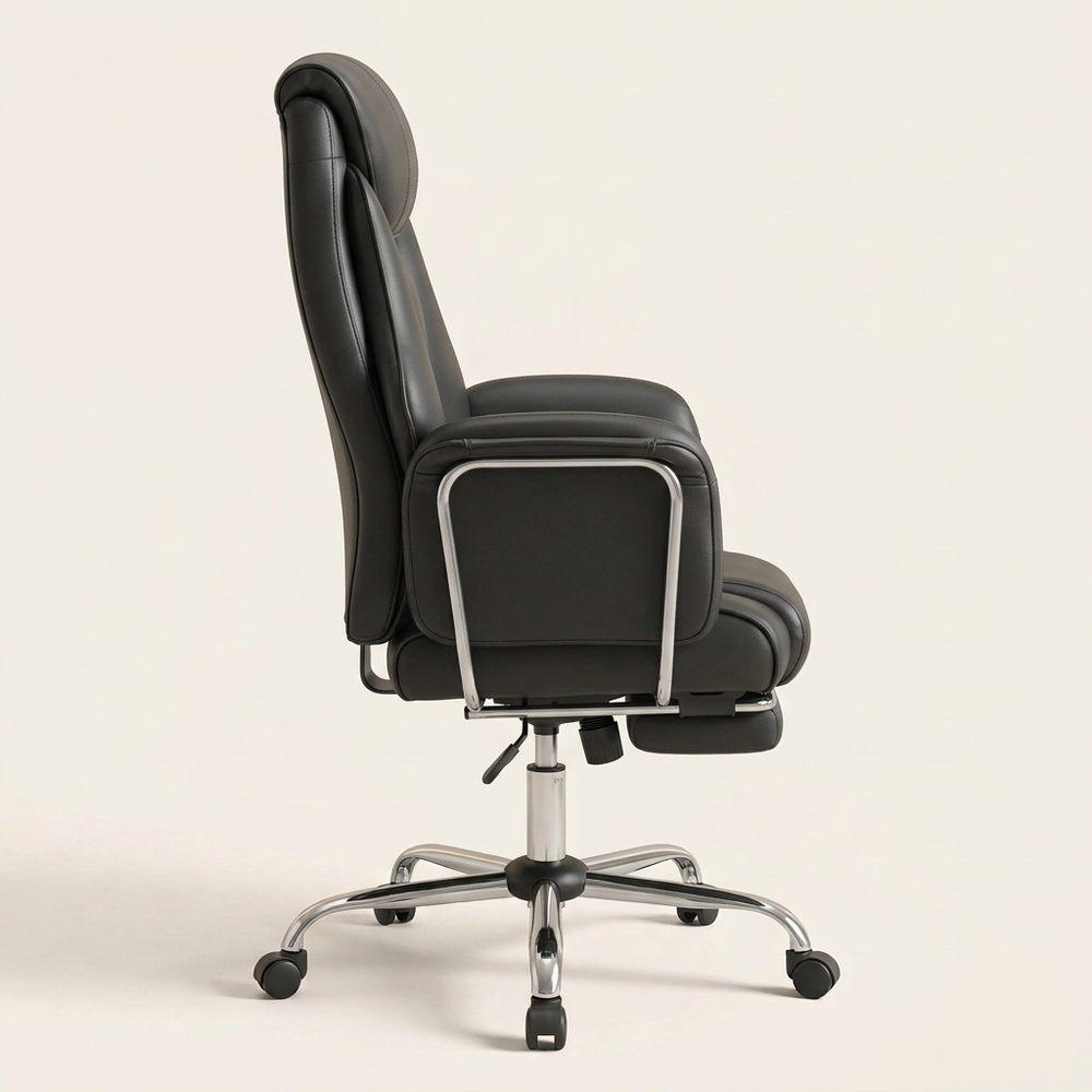 PU Leather Massage Chair, Black