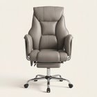 PU Leather Massage Chair, Gray