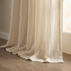 Solid Crushed Curtain Panel Pair