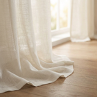 Linen Blend Curtain Panel Pair