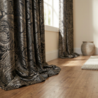 Jacquard Curtain Panel Pair