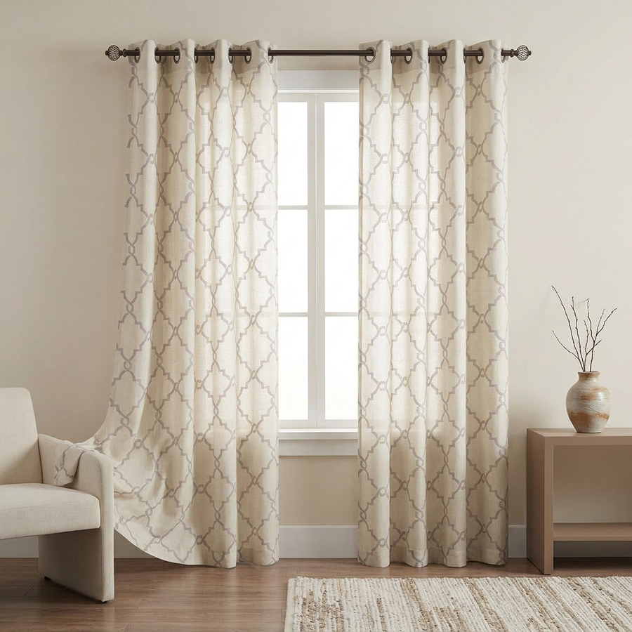 Fretwork Curtain Panel