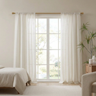 Linen Blend Curtain Panel Pair