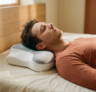 Ergonomic Cervical Neck Pillow, Memory Foam with Massage Nodes