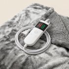 Faux Fur Heated Blanket, Ash Gray