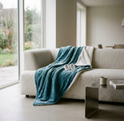 Heated Blanket, King, Flannel, Blue