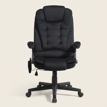 Velvet Massage Chair, Black