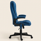 Velvet Massage Chair, Dark Blue