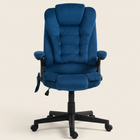 Velvet Massage Chair, Dark Blue