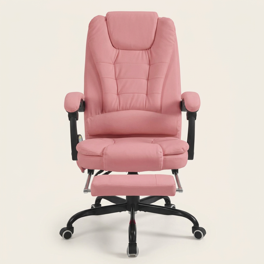 PU Leather Massage Chair, Pink