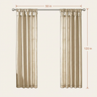 Twist Tab Curtain Panel, Champagne