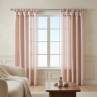 Twist Tab Curtain Panel, Blush