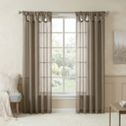 Twist Tab Curtain Panel, Pewter