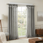 Twist Tab Curtain Panel, Charcoal