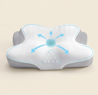 Ergonomic Cervical Neck Pillow, Memory Foam with Massage Nodes