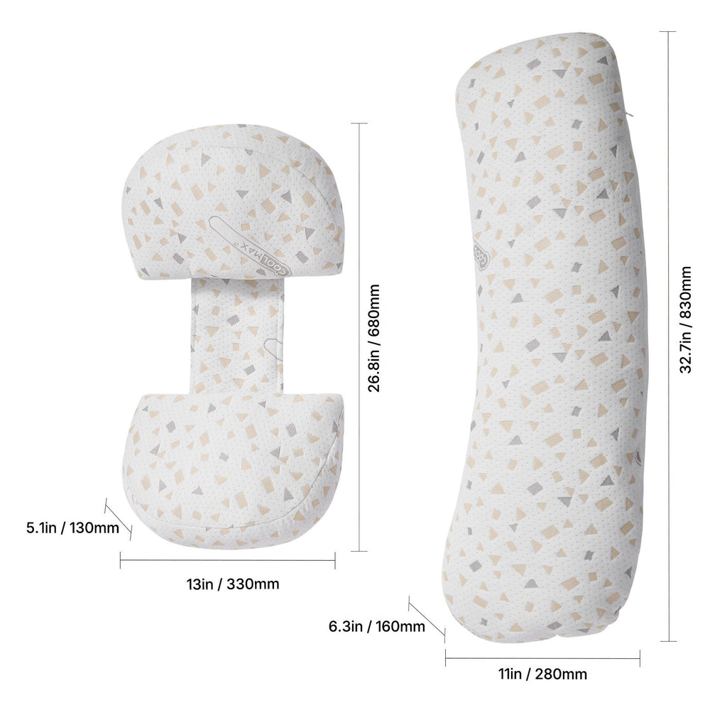 Pregnancy Pillows for Sleeping, Adjustable Maternity Pillow for Pregnant Women, Soft Pregnancy Body Pillow with Removable & Washable Cover for Back Belly Hip Support, Lightweight and Portable