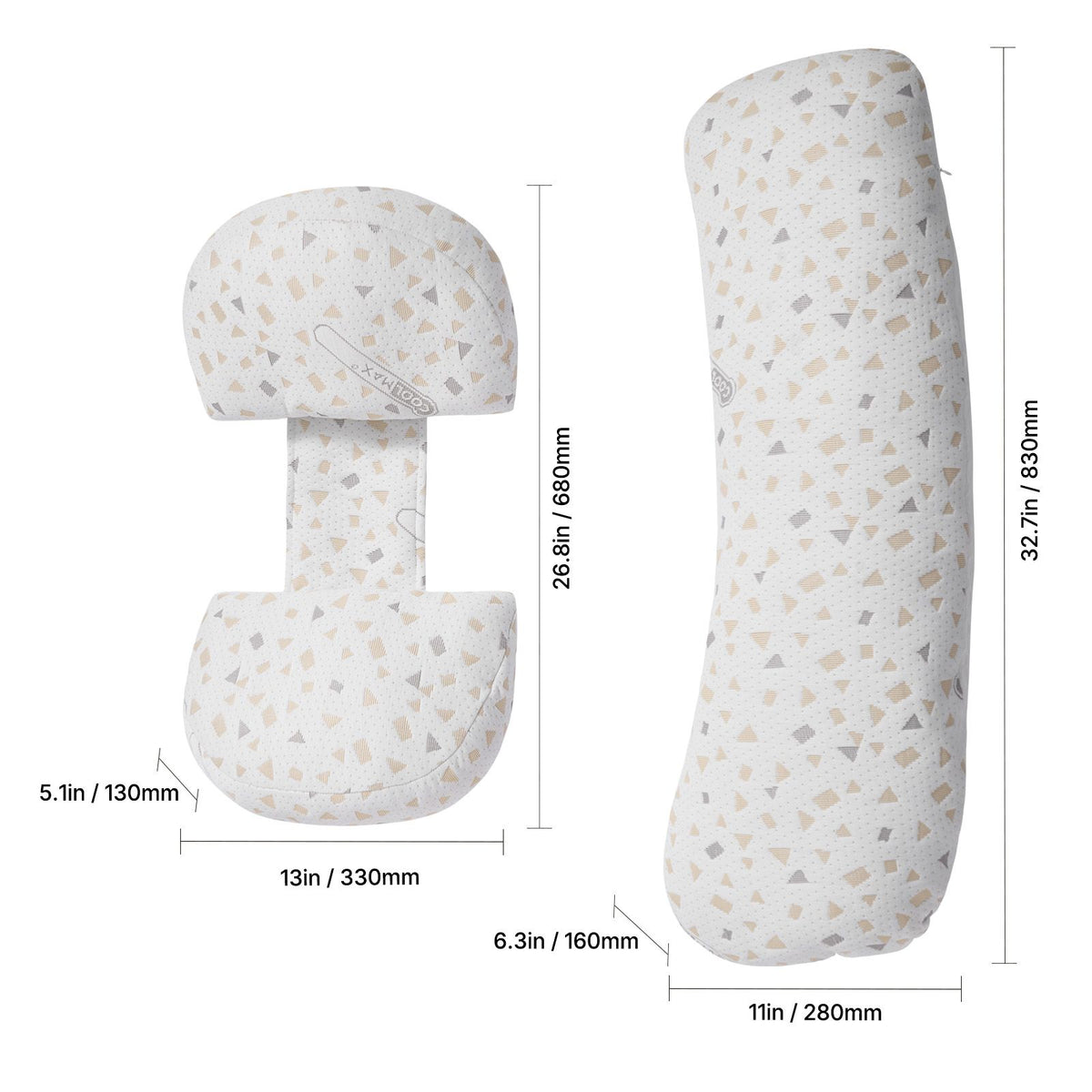 Pregnancy Pillows for Sleeping, Adjustable Maternity Pillow for Pregnant Women, Soft Pregnancy Body Pillow with Removable & Washable Cover for Back Belly Hip Support, Lightweight and Portable