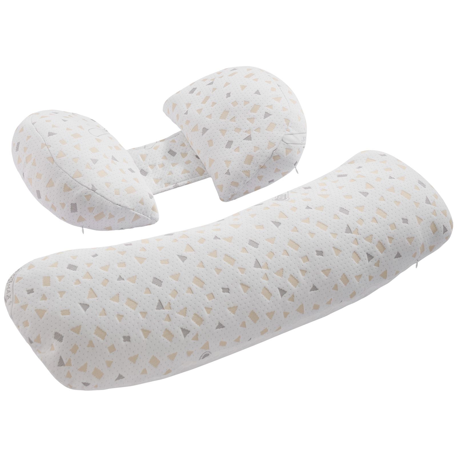 Pregnancy Pillows for Sleeping, Adjustable Maternity Pillow for Pregnant Women, Soft Pregnancy Body Pillow with Removable & Washable Cover for Back Belly Hip Support, Lightweight and Portable