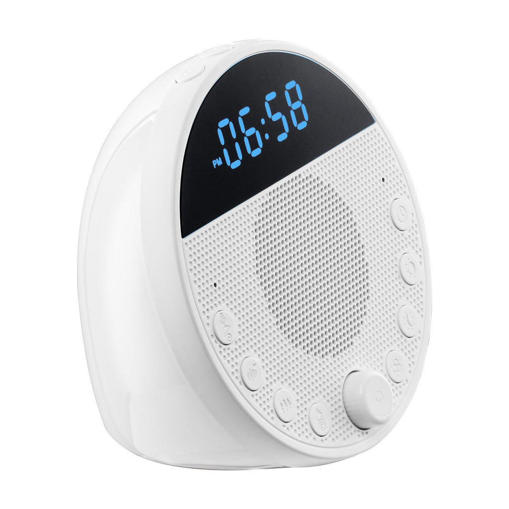 Sound Machine, 18 Soothing Sleep Sounds, 7-Color Night Light, 6-in-1 White Noise Sound Machine with Dual Alarms, APP, Auto-Off Timer and Memory Function, for Baby, Adults, Home, Office & Travel
