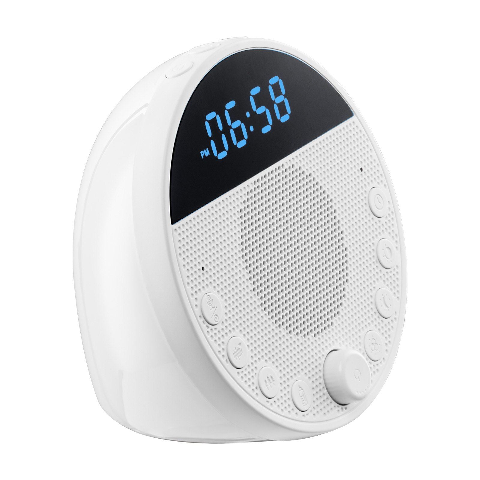 Sound Machine, 18 Soothing Sleep Sounds, 7-Color Night Light, 6-in-1 White Noise Sound Machine with Dual Alarms, APP, Auto-Off Timer and Memory Function, for Baby, Adults, Home, Office & Travel