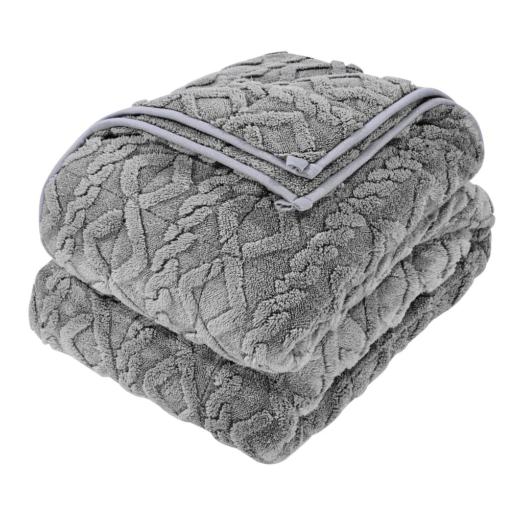 Weighted Blanket, 20 lbs, 60 x 80 in Queen Size, Sherpa Fleece Heavy Blanket with Glass Beads, Soft Warm Cozy Fluffy Touch, for 200-250 lbs Adults, Anxiety Stress Relief, Improve Sleep, Grey