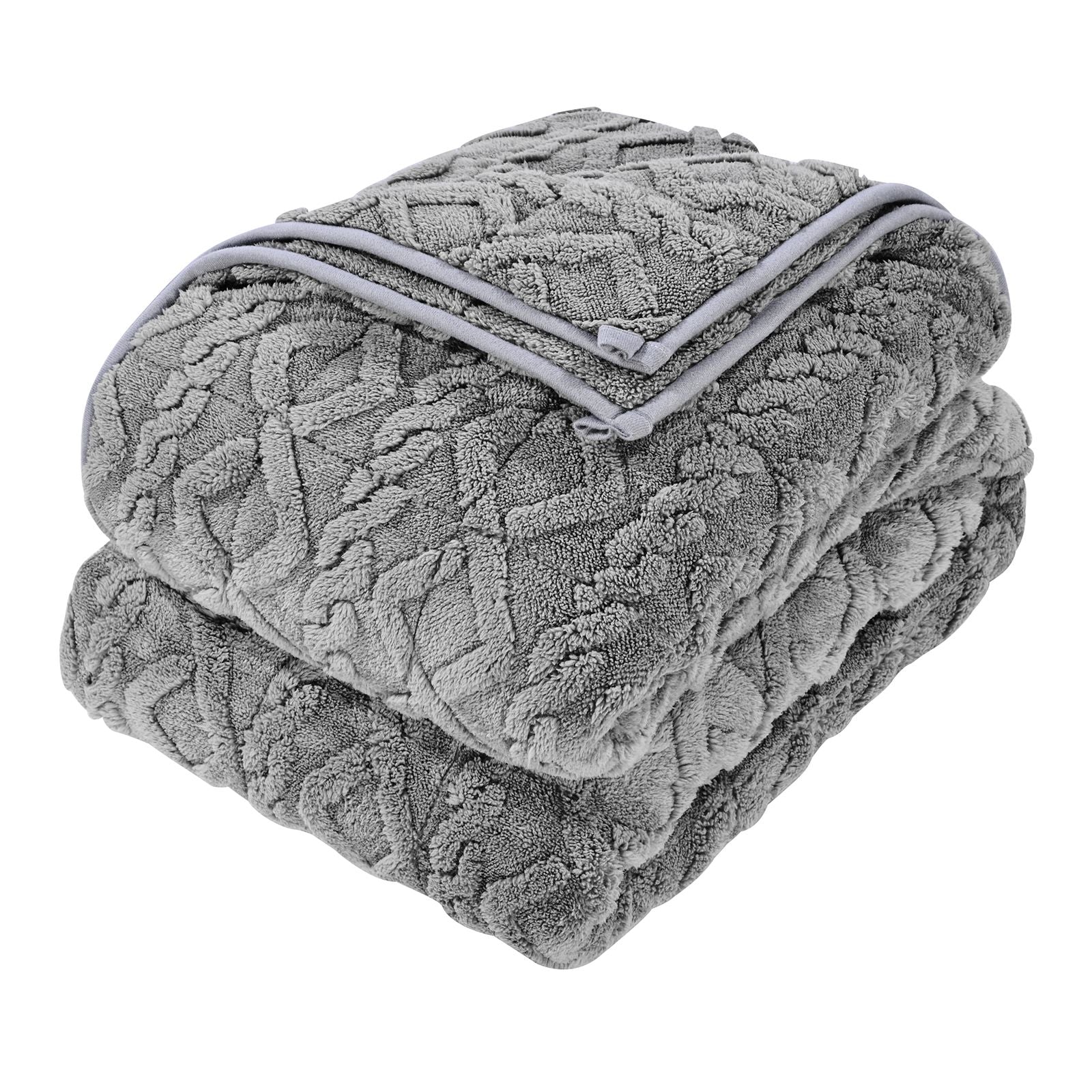 Weighted Blanket, 20 lbs, 60 x 80 in Queen Size, Sherpa Fleece Heavy Blanket with Glass Beads, Soft Warm Cozy Fluffy Touch, for 200-250 lbs Adults, Anxiety Stress Relief, Improve Sleep, Grey
