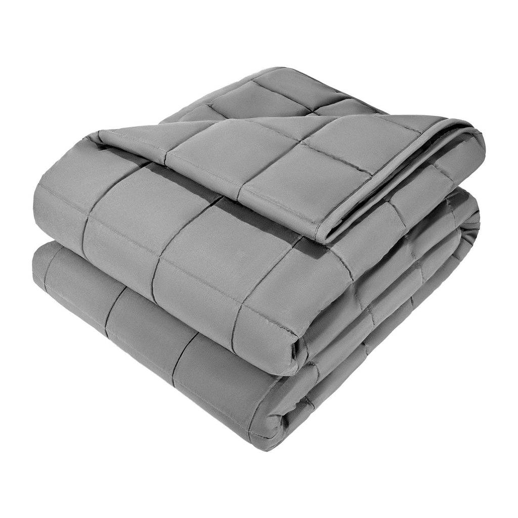 Weighted Blanket, 20 lbs, 88 x 104 in King Size, Cooling Breathable Heavy Blanket with Glass Beads, All-Season Use, Suitable for 200-250 lbs Adults, Anxiety Stress Relief, Improve Sleep, Grey