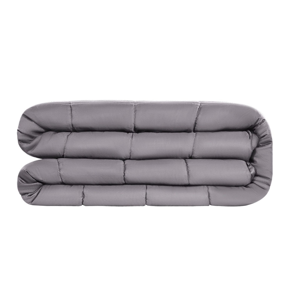 Weighted Blanket, 25 lbs, 80 x 87 in King Size, Soft 100% Cotton Heavy Blanket with Glass Beads, Breathable Material, Suitable for 250-310 lbs lbs Adults, Anxiety Stress Relief, Grey