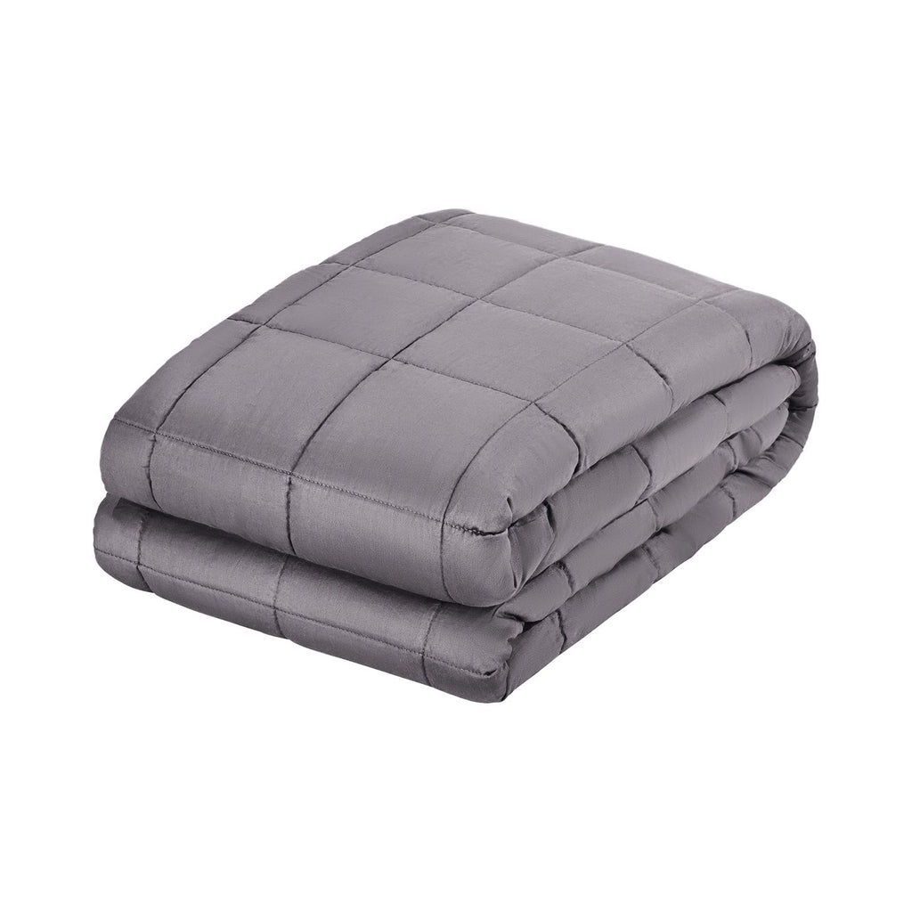 Weighted Blanket, 25 lbs, 80 x 87 in King Size, Soft 100% Cotton Heavy Blanket with Glass Beads, Breathable Material, Suitable for 250-310 lbs lbs Adults, Anxiety Stress Relief, Grey