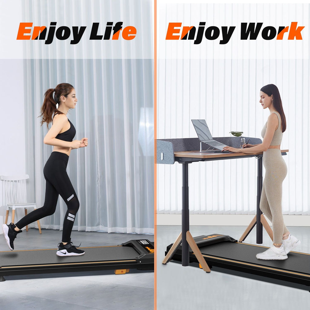 Walking Pad Treadmill with Incline, Under Desk Treadmill for Home & Office, 2.5HP Compact & Portable, Remote Control, Low Noise for Effective Workouts