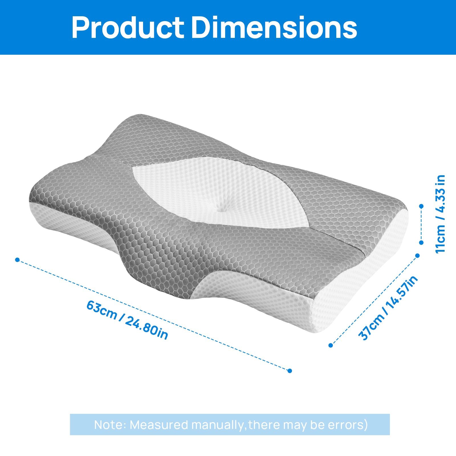 Cervical Neck Pillow, Cooling Ergonomic Memory Foam Pillows