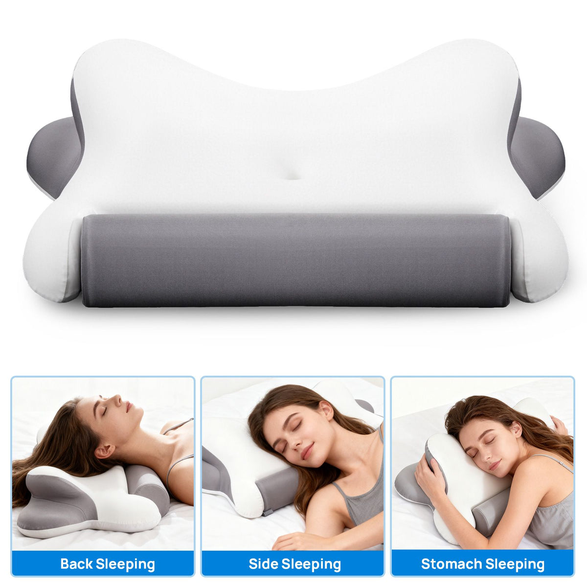 Cervical Neck Pillow, Cooling Ergonomic Memory Foam Pillows