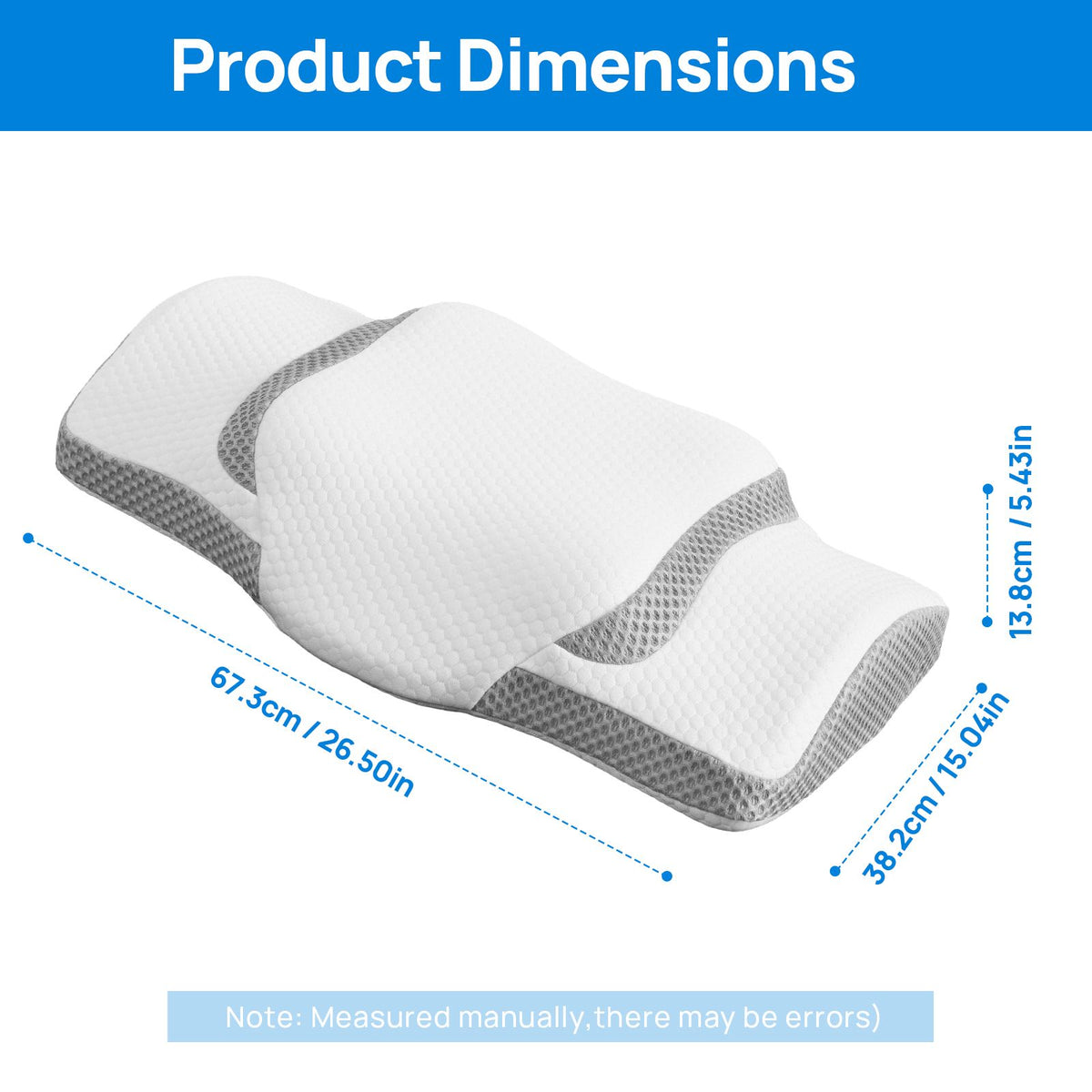Cervical Neck Pillow, Cooling Ergonomic Memory Foam Pillows