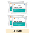 Back Side Sleeper Bed Pillow, Standard/Queen - Extra Firm Support (4 Pack)