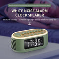 Cyboris T13 White Noise Machine Bluetooth Speaker, Digital Alarm Clock Sleep Timer with LED Display RGB Night Light, Soothing Natural Sleeping Sound Machine for Baby, Kids, Adults, Bedrooms (Green)