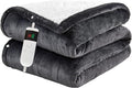 Electric Blanket Heated Throw, Soft Flannel 50"x60" Heating Blanket with 8 Hours Auto Off 10 Fast Heating Levels Machine Washable Sherpa Heated Blanket with Overheating Protection