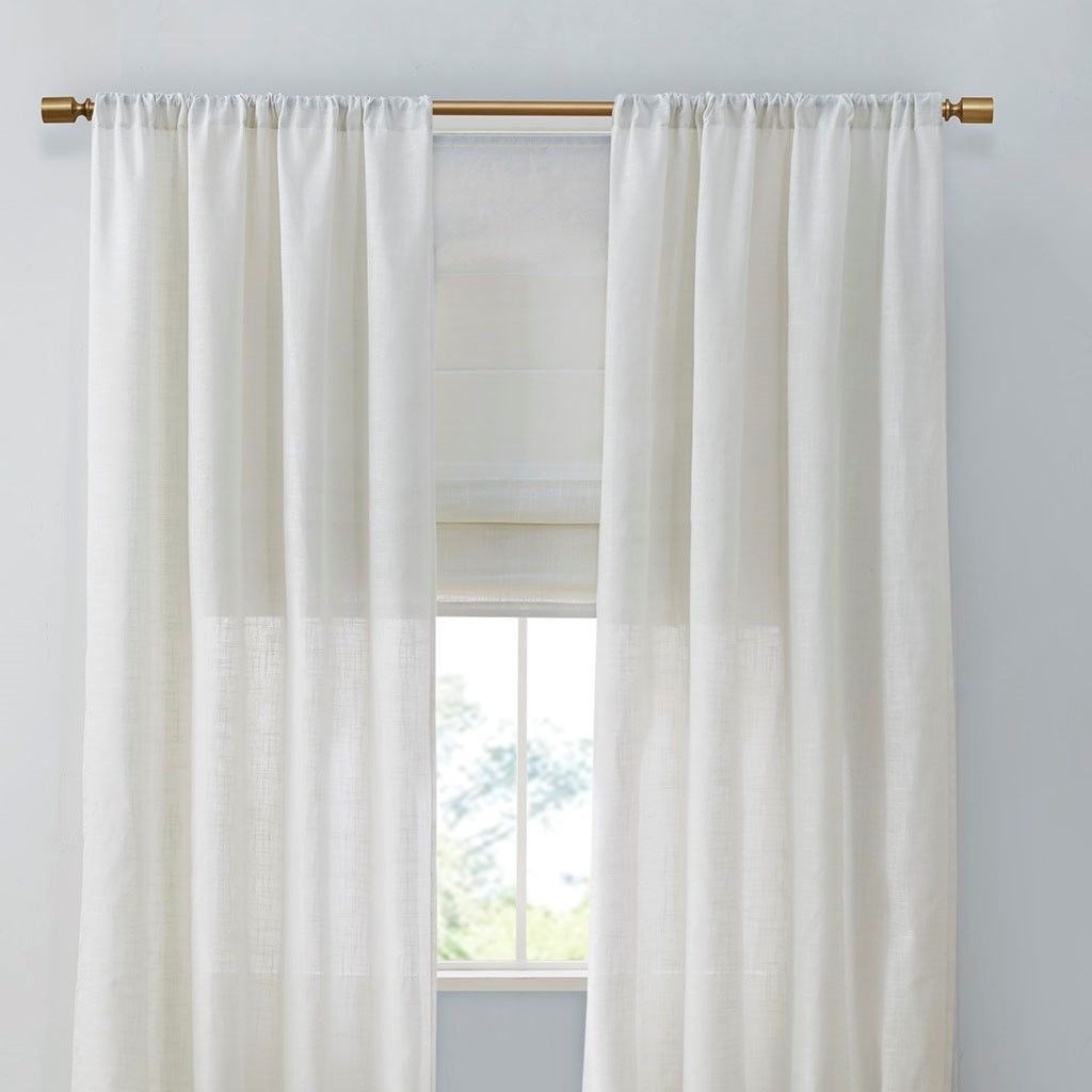 Light Filtering Curtain Panel Pair(2 Pcs Window Panels)