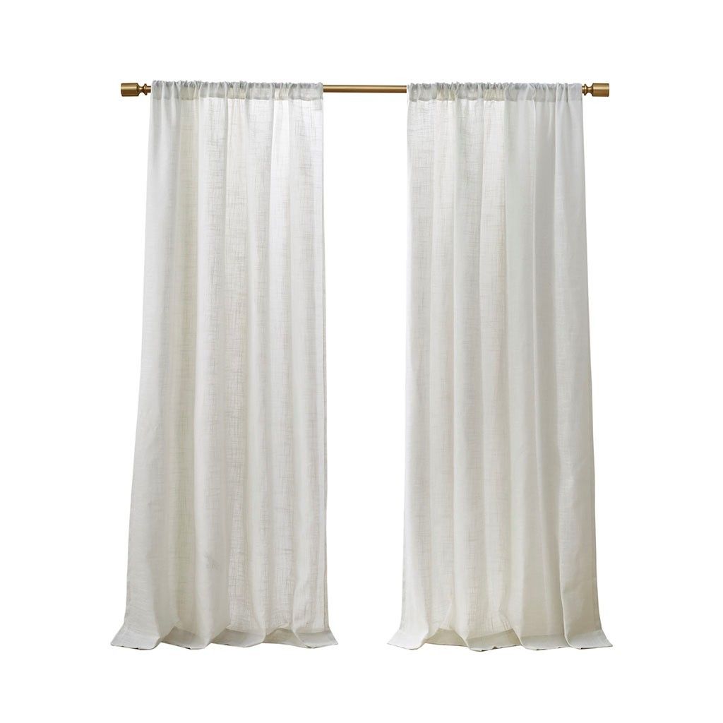 Light Filtering Curtain Panel Pair(2 Pcs Window Panels)