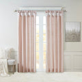 Twist Tab Lined Window Curtain Panel Blush 50x84"