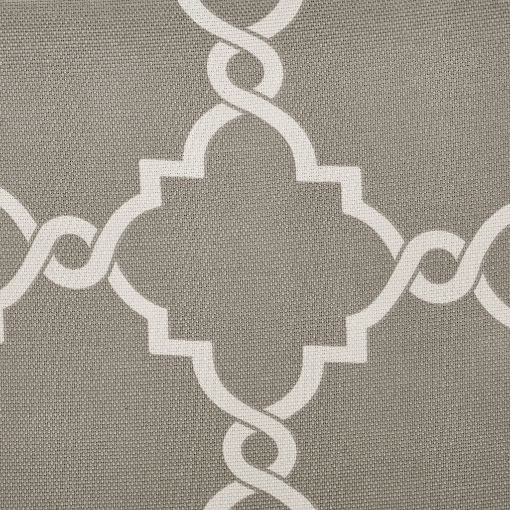 Fretwork Print Grommet Top Window Curtain Panel(Only 1 Pc Panel)