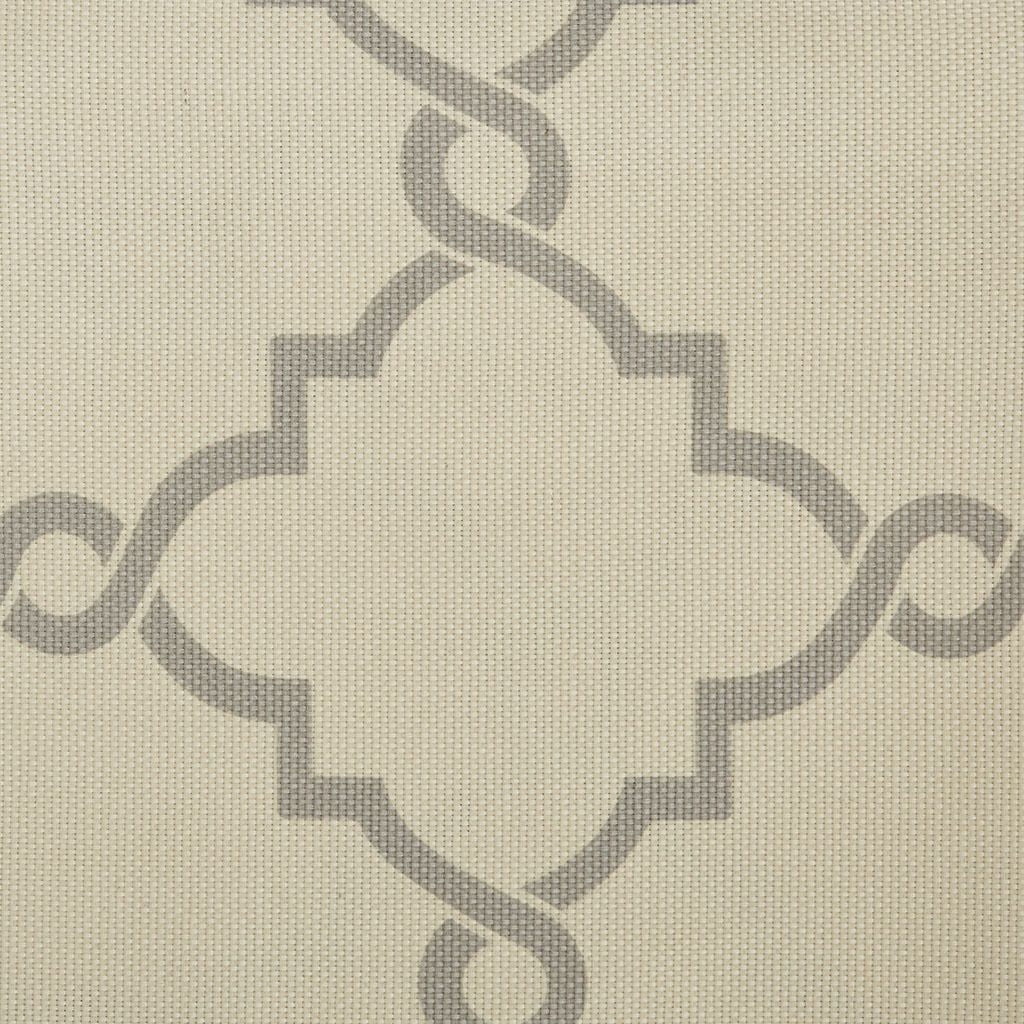 Fretwork Print Grommet Top Window Curtain Panel(Only 1 Pc Panel)
