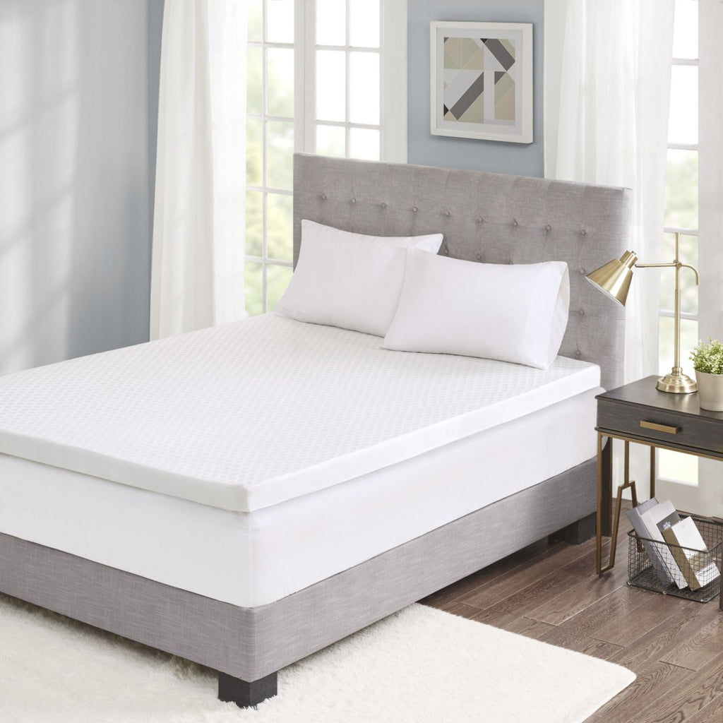 Hypoallergenic 3" Cooling Gel Memory Foam Mattress Topper with Removable Cooling Cover