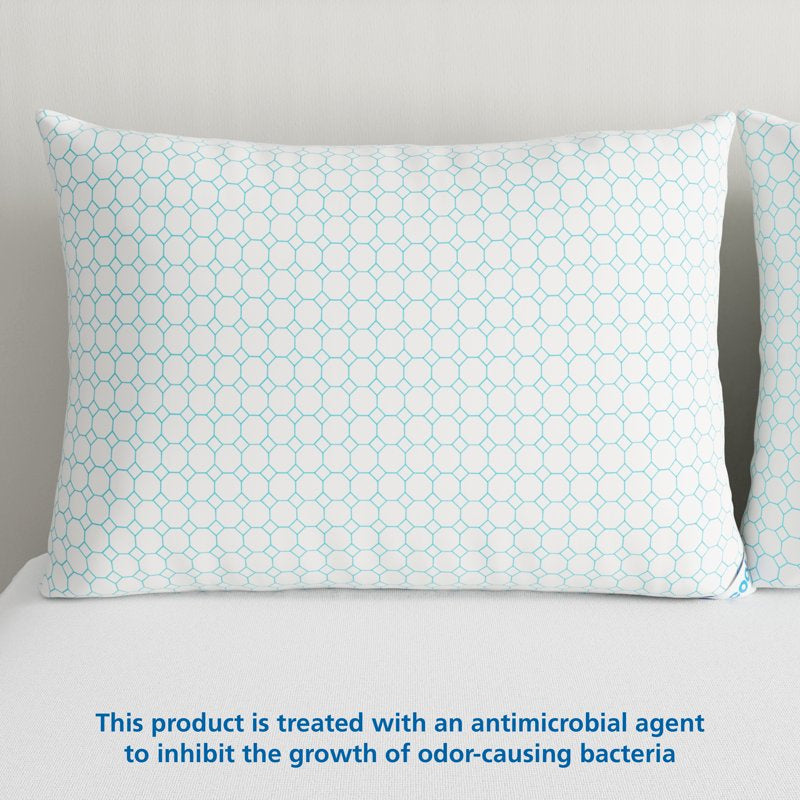 Cooling Bed Pillow, Standard/Queen - Firm, Dual-Sided Cool or Comfy Pillow Cover (2 Count)