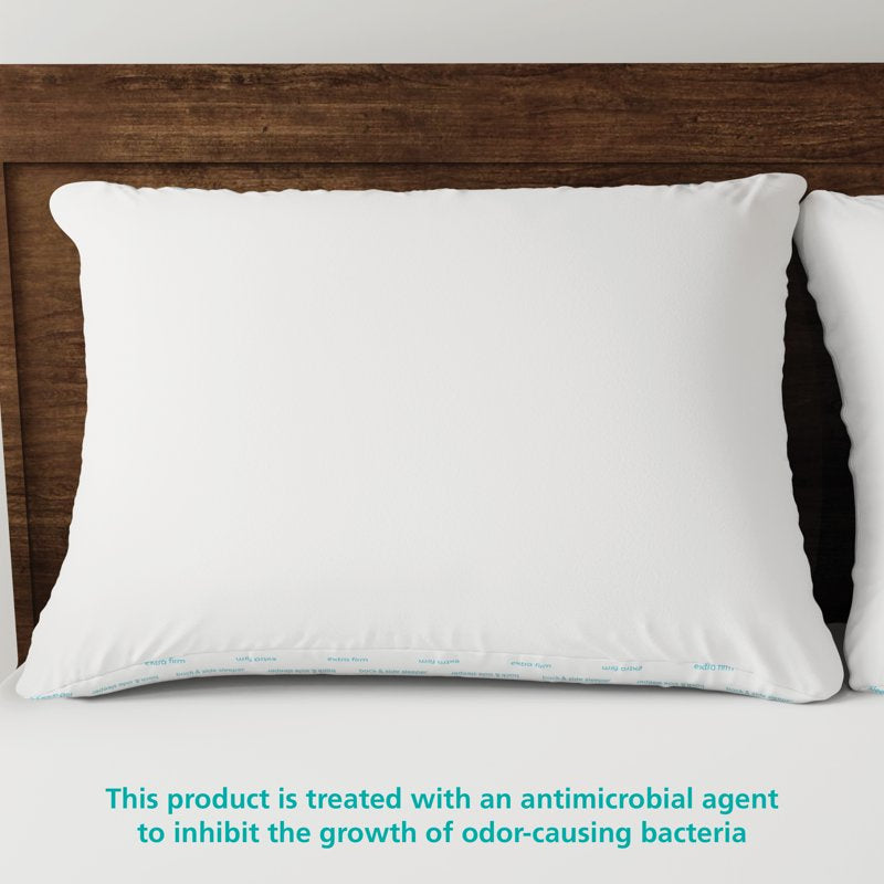 Back Side Sleeper Bed Pillow, King - Extra Firm Support (4 Pack)