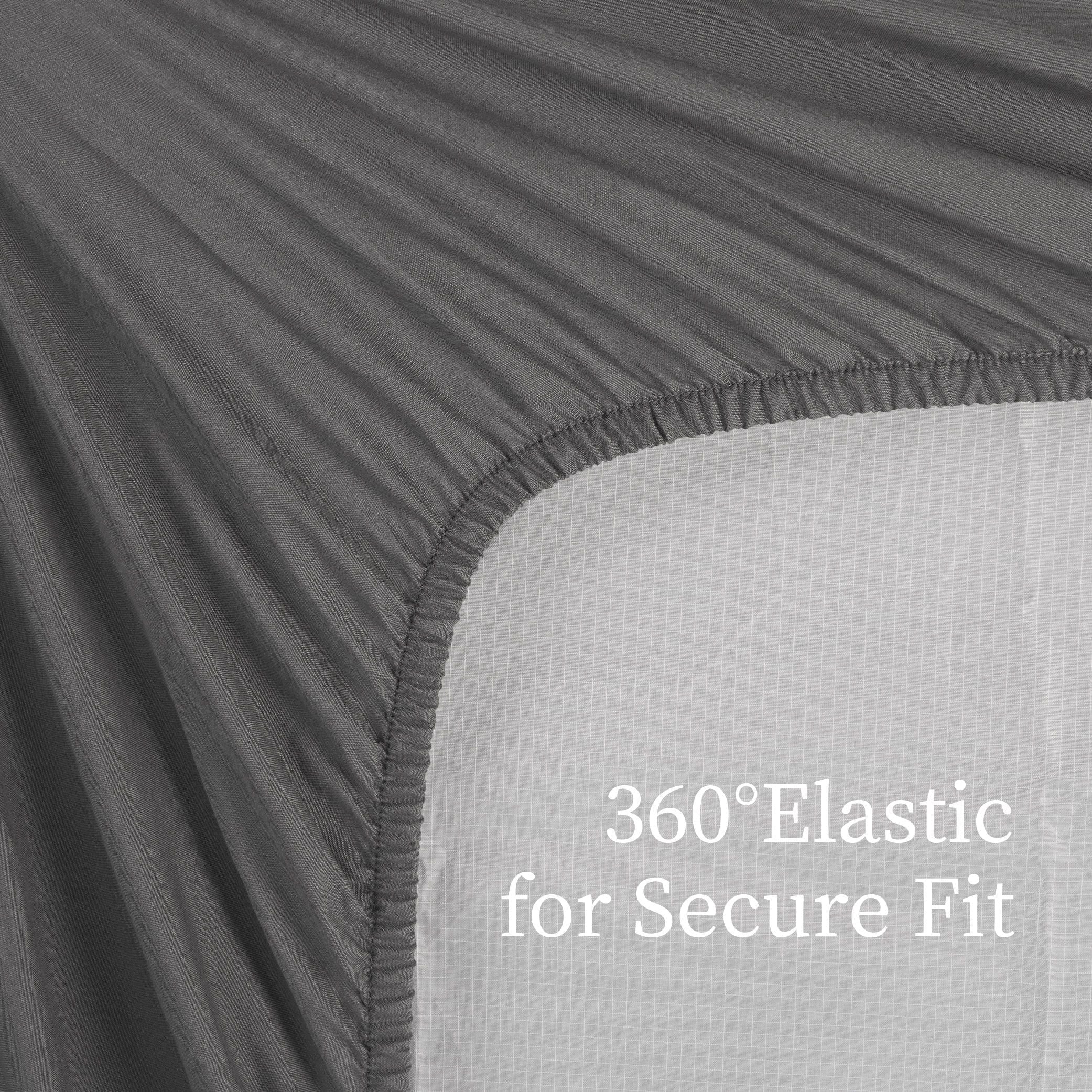 Bedding Full Bed Sheets Set - 4 Piece Bedding - Brushed Microfiber - Shrinkage and Fade Resistant - Easy Care (Full, Grey)