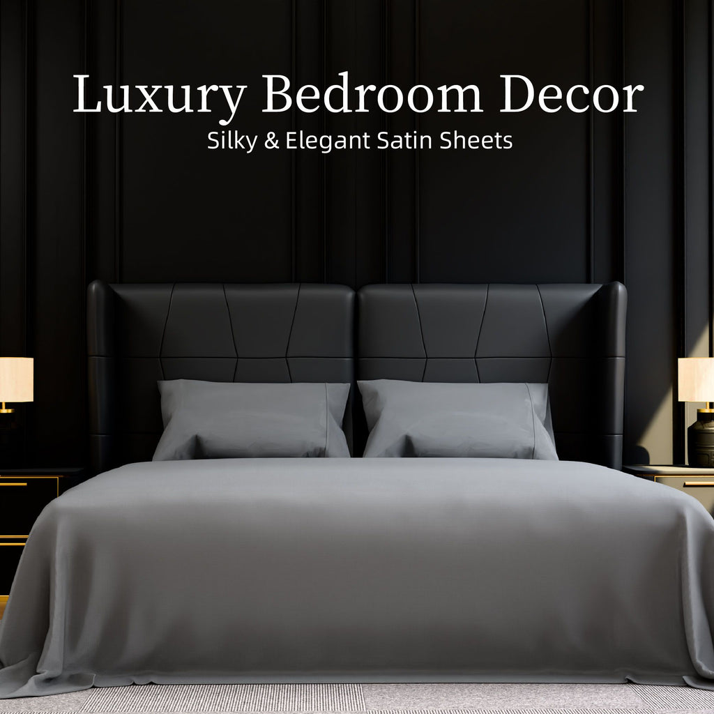 Bedding Full Bed Sheets Set - 4 Piece Bedding - Brushed Microfiber - Shrinkage and Fade Resistant - Easy Care (Full, Grey)
