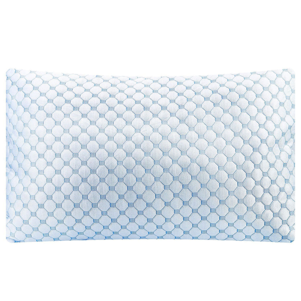 Bed Pillows Cooling Memory Foam Pillow Ventilated with Cooling Gel Infused Memory Foam Heat Moisture Reducing Cooling Fiber Breathable Machine Washable